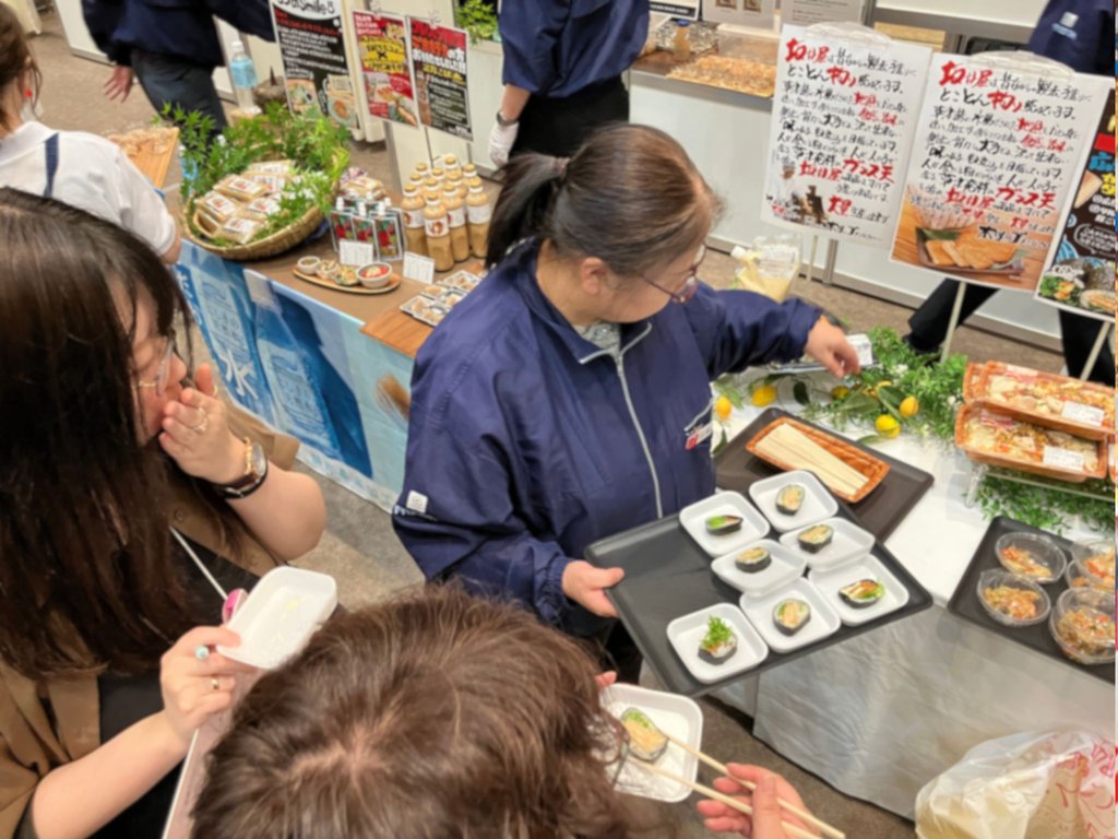 試食・体験コーナーの様子